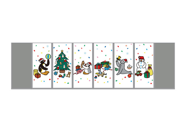 クリスマスデザイン　ガラスボックス装飾(イメージ)(C)2021 JOKER