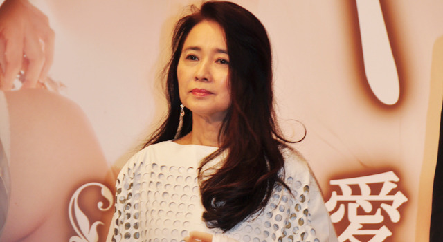 『つやのよる』完成会見（風吹ジュン）