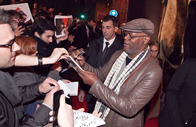 『ジャンゴ　繋がれざる者』ヨーロッパ・プレミア in ローマ（サミュエル・L・ジャクソン）