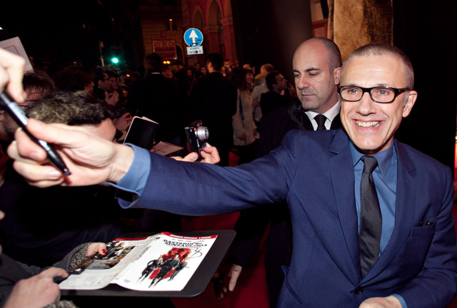 『ジャンゴ　繋がれざる者』ヨーロッパ・プレミア in ローマ（クリストフ・ヴァルツ）