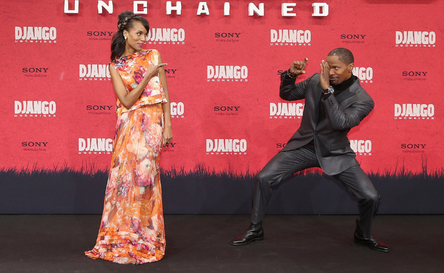 『ジャンゴ　繋がれざる者』ヨーロッパ・プレミア in ベルリン（ケリー・ワシントン、ジェイミー・フォックス）
