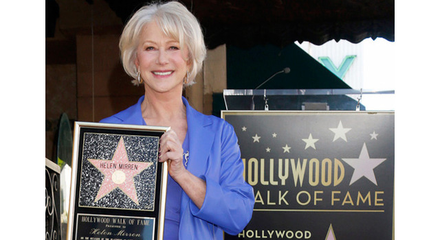 ハリウッド・ウォーク・オブ・フェイムに名を刻んだヘレン・ミレン
