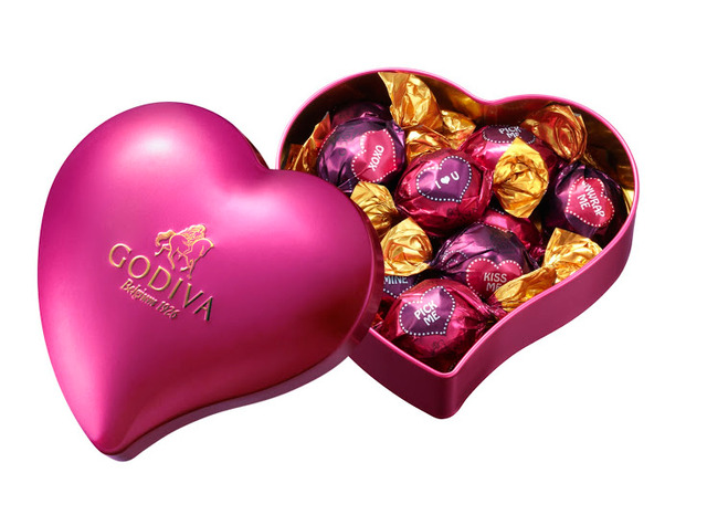 6ラブ❤ メッセージトリュフミルク ハート缶