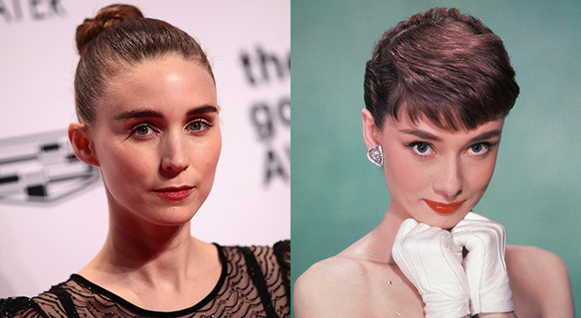 ルーニー・マーラ、オードリー・ヘプバーン (C) Getty Images
