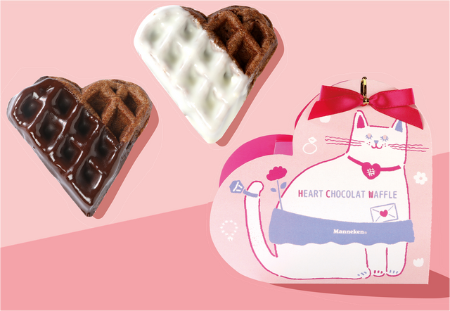 マネケンハートショコラワッフル販売期間：～2/14