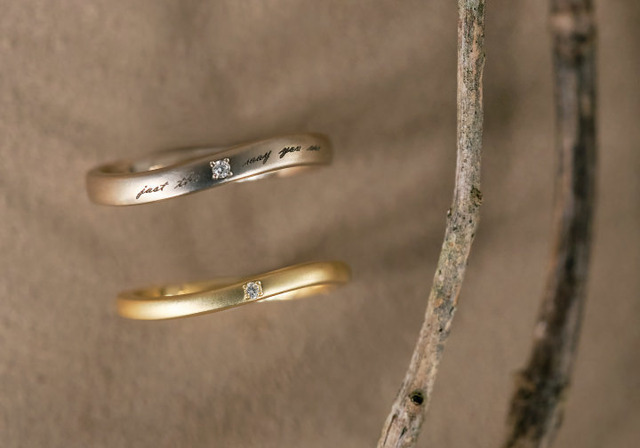 Little Letter（ペアリング）上111,100円K18RBG,Diamond下 80,300円K18YG,Diamond