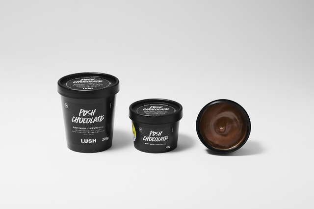 ポッシュチョコレート（ボディウォッシュ[ボディソープ]）左 225g 2,450円中央 100g 1,300円