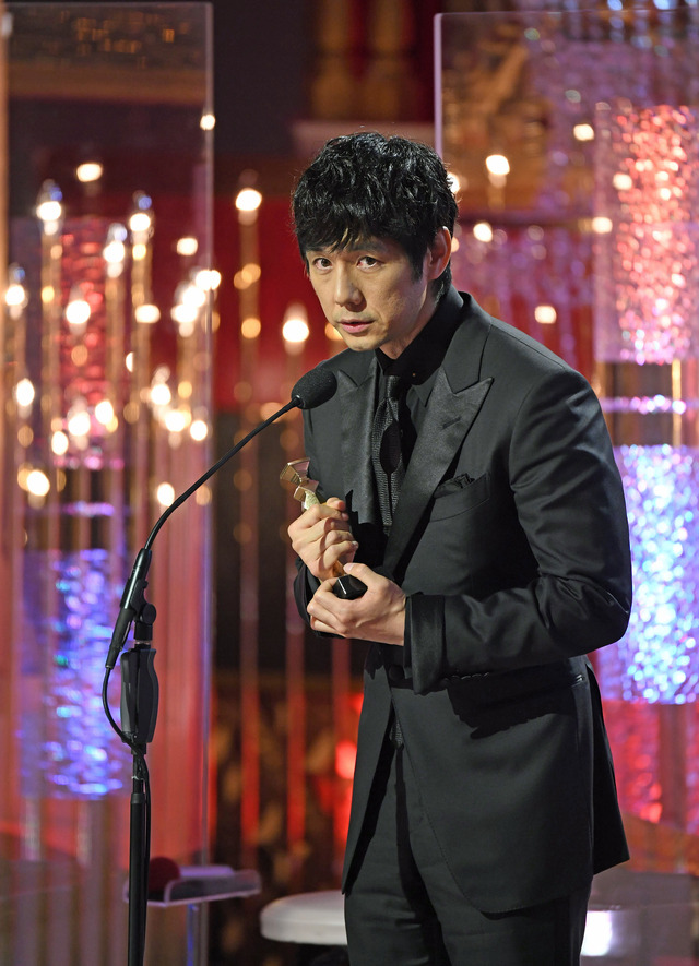 西島秀俊／第45回アカデミー賞 (C) 東京写真記者協会