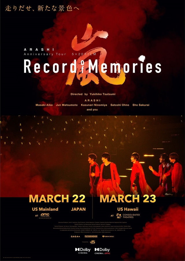 『ARASHI Anniversary Tour 5×20 FILM “Record of Memories”』（C）2021 J Storm Inc.
