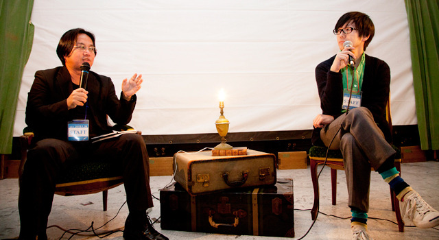 「ナカメキノ」vol.1『エターナル・サンシャイン』（松崎健夫、中井圭）／Photo: Hiroaki Sagara