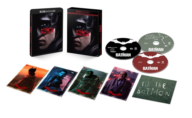 【初回仕様】4K ULTRA HD&ブルーレイセット展開図『THE BATMAN－ザ・バットマン－』DC LOGO, BATMAN and all related characters and elements TM and （C） DC.