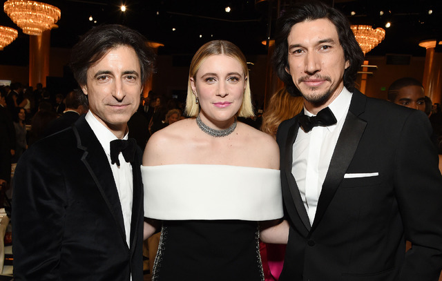 ノア・バームバック、グレタ・ガーウィグ 、アダム・ドライバー Photo by Michael Kovac/Getty Images for Moët and Chandon