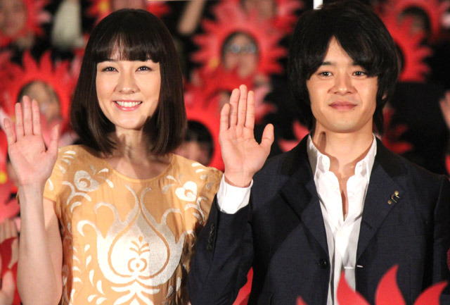 『横道世之介』初日舞台挨拶（伊藤歩＆池松壮亮）