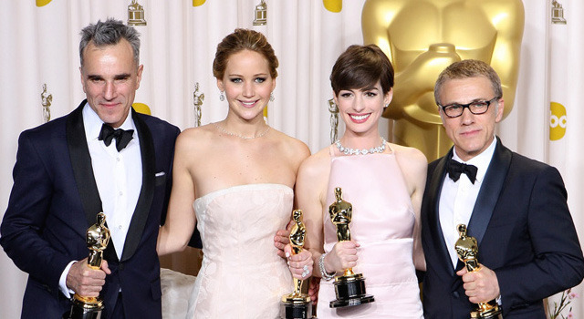 ダニエル・デイ＝ルイス、ジェニファー・ローレンス、アン・ハサウェイ、クリストフ・ヴァルツ