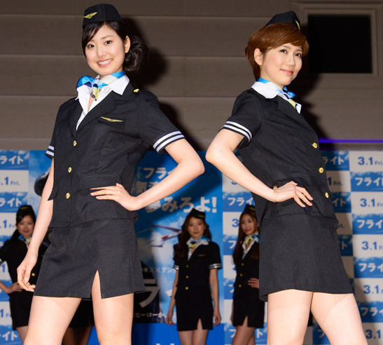 『フライト』公開直前イベントに登場した「モデルガールズ」