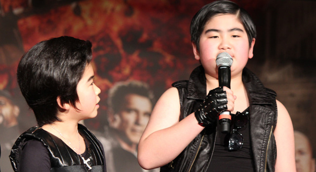 『エクスペンダブルズ2』宣伝サポーター就任会見（鈴木福、青木勁都）