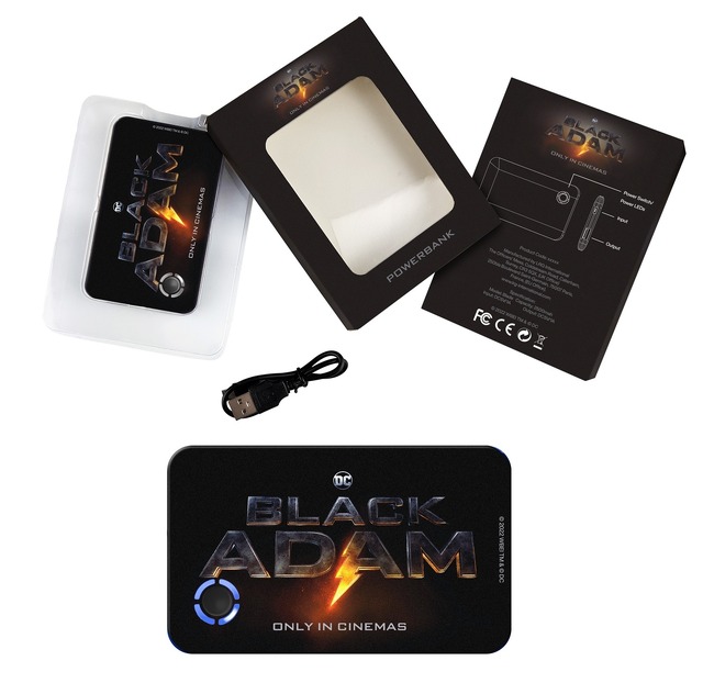 『ブラックアダム』モバイルバッテリー（c）2022 Warner Bros. Ent. All Rights Reserved TM ＆（c）DC Comics