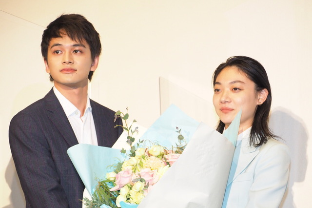 北村匠海＆三浦透子／『そばかす』完成披露舞台挨拶