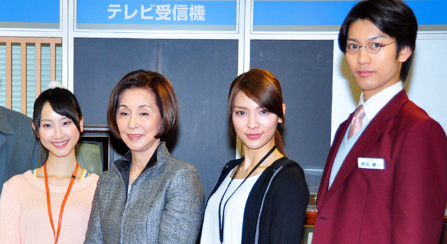 「放送博物館危機一髪」取材会（SKE48・松井玲奈＆AKB48・秋元才加＆南圭介＆野際陽子）