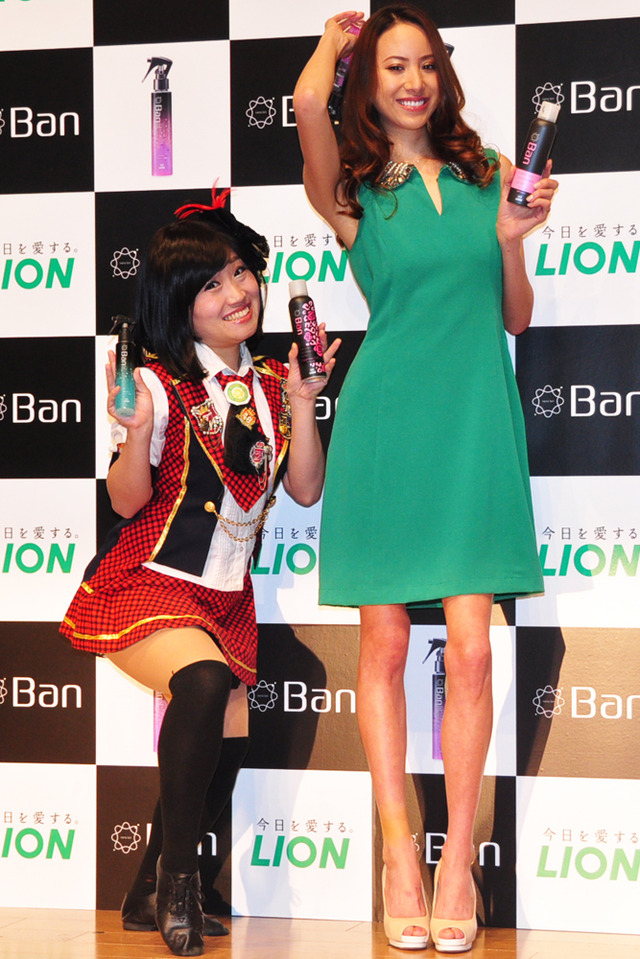 道端アンジェリカ＆キンタロー。 in 「Ban」新CM会見