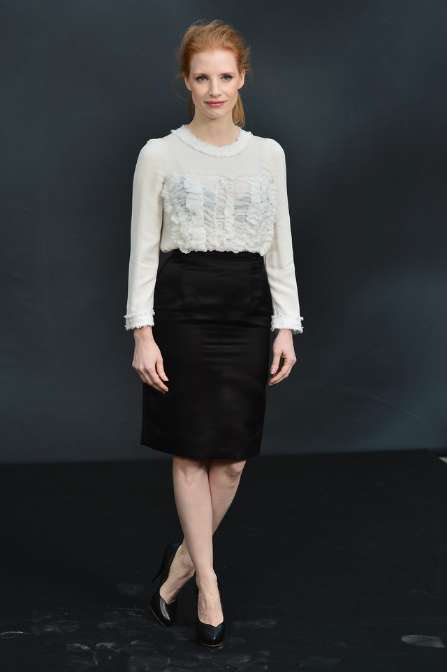 パリ・ファッション・ウィークにて「シャネル」のショーに出席するジェシカ・チャステイン（パリ）-(C) Getty Images