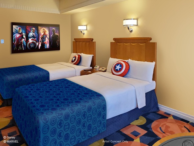 「マーベルスペシャルルーム“アベンジャーズ：ヒーローズ・ユナイテッド”」As to Disney artwork, logos and properties： (C) Disney