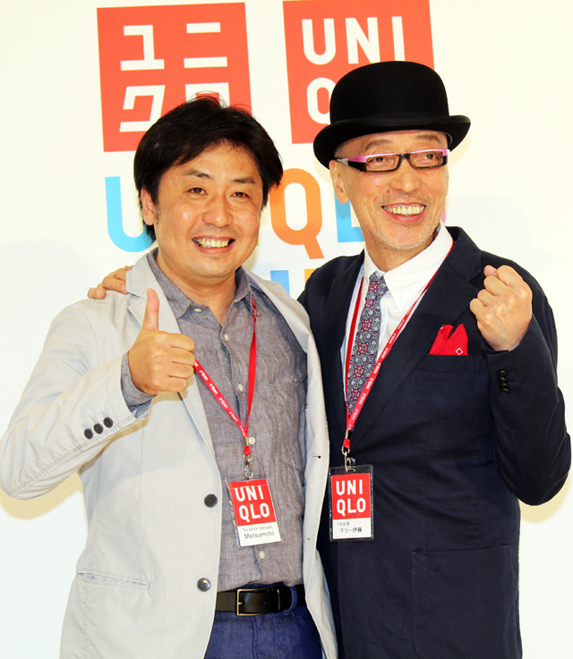 “1日店長”となったテリー伊藤＆松本店長 in 「ユニクロ」銀座店1周年記念トークショー