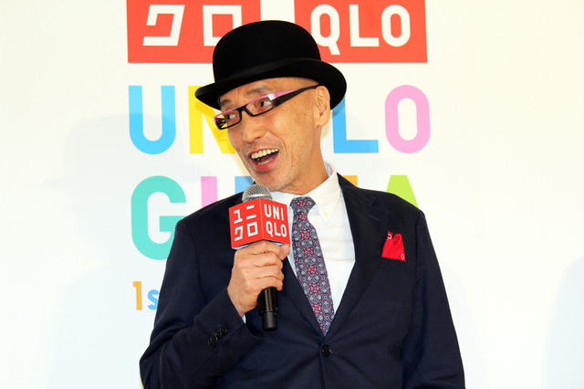 “1日店長”となったテリー伊藤 in 「ユニクロ」銀座店1周年記念トークショー