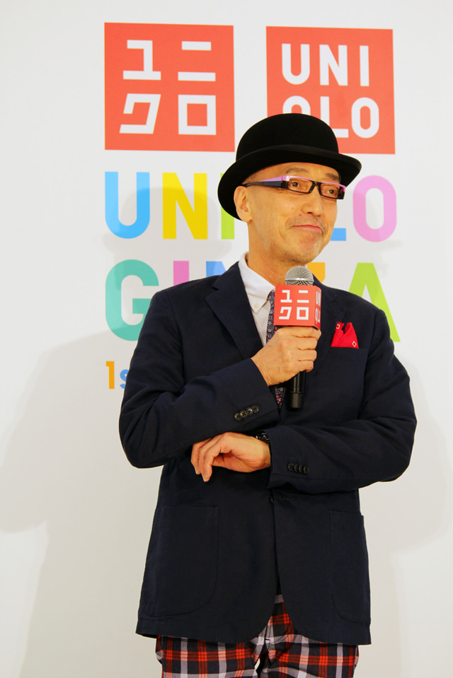 “1日店長”となったテリー伊藤 in 「ユニクロ」銀座店1周年記念トークショー