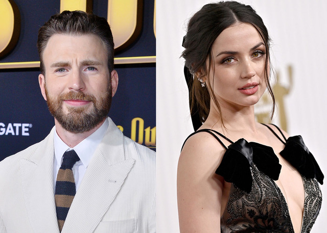 クリス・エヴァンス Photo by Jerod Harris/Getty Images／アナ・デ・アルマス Photo by Axelle/Bauer-Griffin/FilmMagic