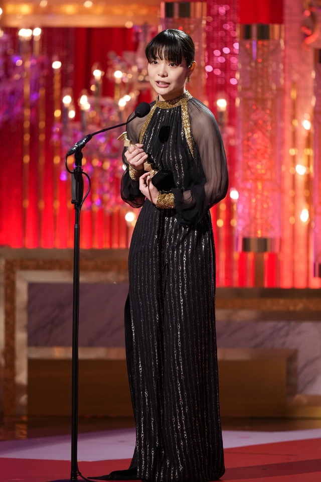 「第46回日本アカデミー賞」最優秀主演女優賞を受賞した岸井ゆきの／写真提供: 東京写真記者協会