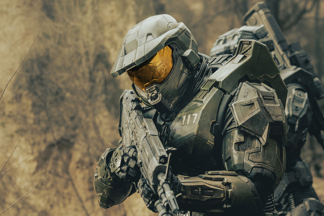 「HALO」Showtime Networks Inc., a Paramount Company. All rights reserved. © 2022 Microsoft. Halo, Master Chief, 343 Industries and all related properties, titles, logos, and characters are trademarks of the Microsoft group of Companies. © 2023 Paramount Pictures