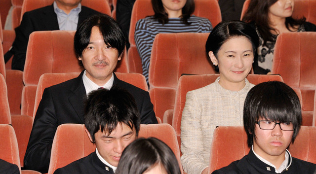 秋篠宮同妃両殿下 in 『舟を編む』東日本大震災チャリティー試写会