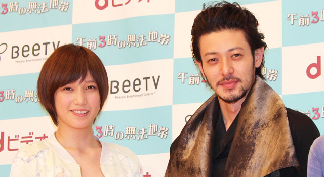 本田翼＆オダギリジョー in ドラマ「午前3時の無法地帯」完成披露イベント