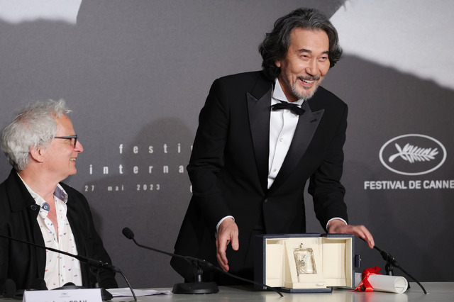 『PERFECT DAYS』（原題）カンヌ国際映画祭会見 Photo by Victor Boyko/Getty Images