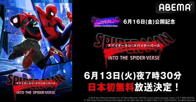 『スパイダーマン：スパイダーバース』 【(c) 2018 Sony Pictures Animation Inc. All Rights Reserved. | MARVEL and all related character names: (c) & TM 2023 MARVEL.】