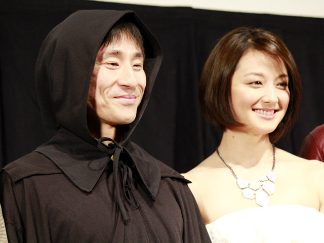 なだぎ武＆中越典子／『死神失格』舞台挨拶＠沖縄国際映画祭