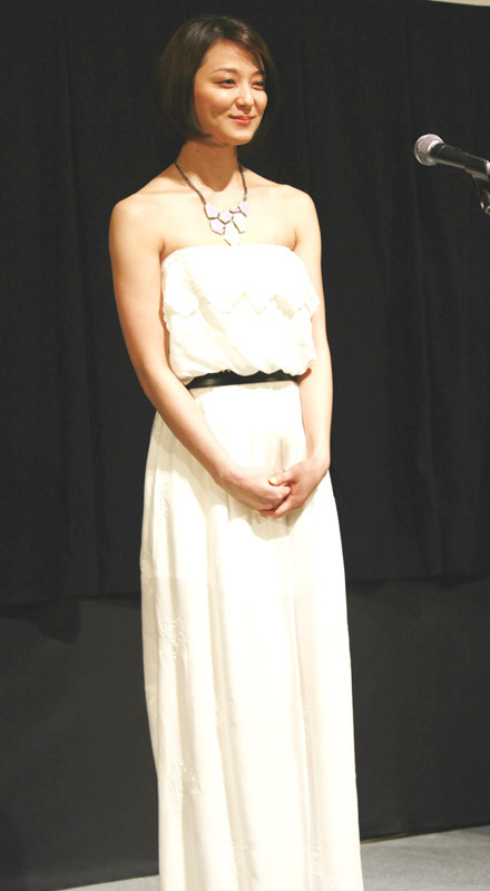 中越典子／『死神失格』舞台挨拶＠沖縄国際映画祭