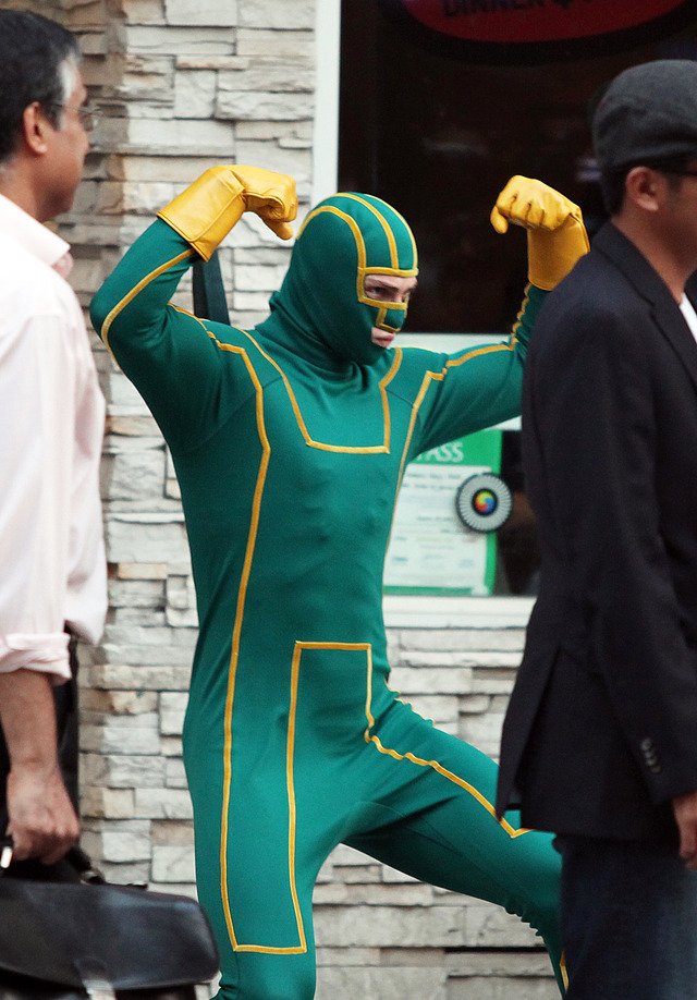 『Kick-Ass 2』撮影風景 -(C) Newscom／AFLO