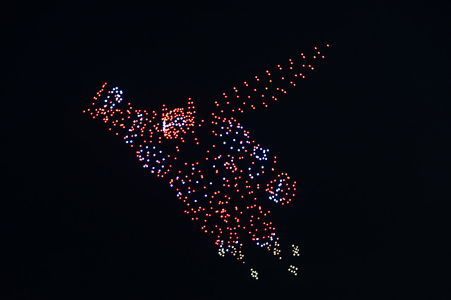 東京ディズニーリゾート40周年スペシャルドローンショー（画像はメディア向けプレピュー時のもの）