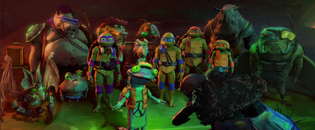『ミュータント・タートルズ：ミュータント・パニック！』© 2023 PARAMOUNT PICTURES.TEENAGE MUTANT NINJA TURTLES IS A TRADEMARK OF VIACOM INTERNATIONAL INC.