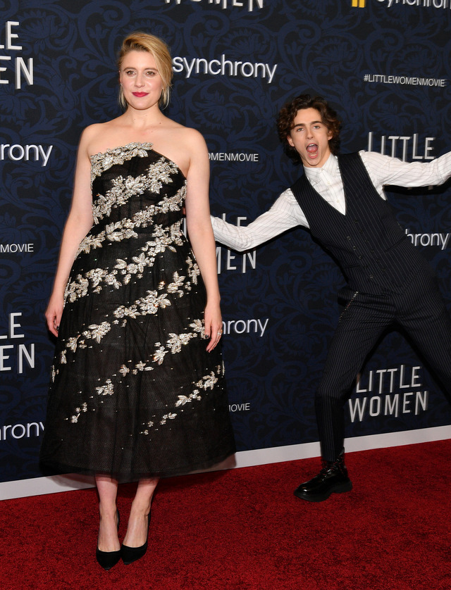 グレタ・ガーウィグ＆ティモシー・シャラメ Photo by Dia Dipasupil/Getty Images