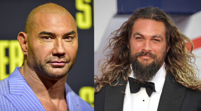 デイヴ・バウティスタ Photo by Rodin Eckenroth/Getty Images／ジェイソン・モモア　Photo by David M. Benett/Dave Benett/Getty Images