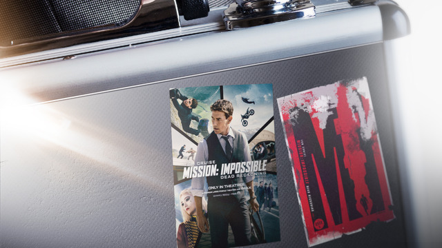 『ミッション：インポッシブル／デッドレコニング PART ONE』入場者プレゼント「ミッション【トムのハイライト】ステッカー」　©2023 PARAMOUNT PICTURES.