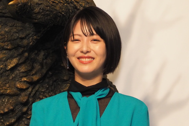 浜辺美波『ゴジラ-1.0』完成報告会見