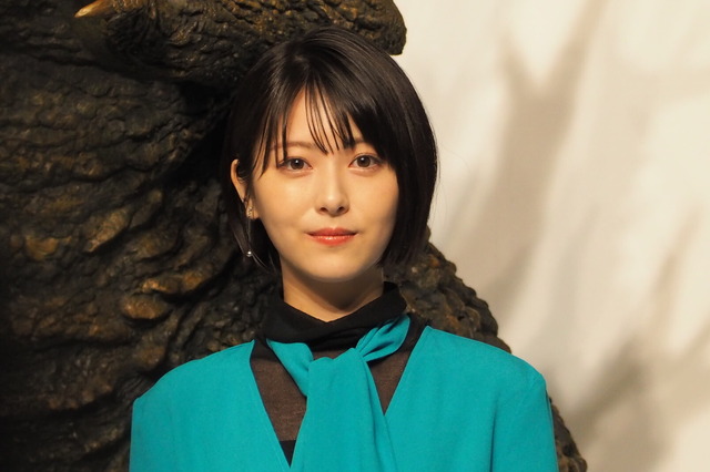 浜辺美波『ゴジラ-1.0』完成報告会見