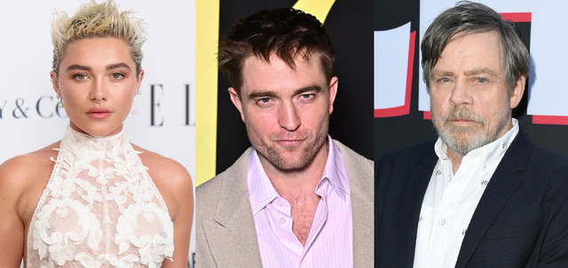 フローレンス・ピュー Photo by Mike Marsland/WireImage／ロバート・パティンソン Photo by Stephane Cardinale - Corbis/Corbis via Getty Images／マーク・ハミル Photo by Jon Kopaloff/FilmMagic,