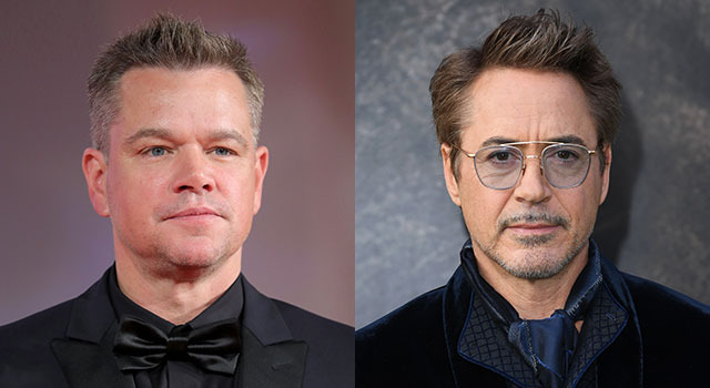 マット・デイモン、ロバート・ダウニー・Jr. (C) Getty Images