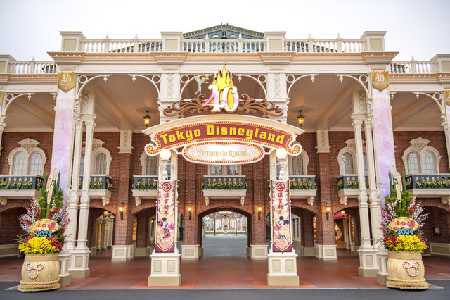 お正月の東京ディズニーランド