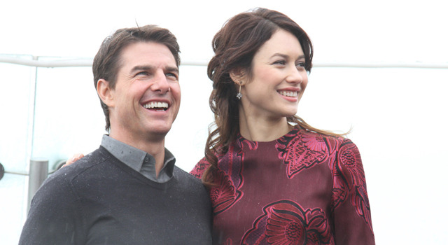 トム・クルーズ＆オルガ・キュリレンコ／『オブリビオン』モスクワ・プレミア